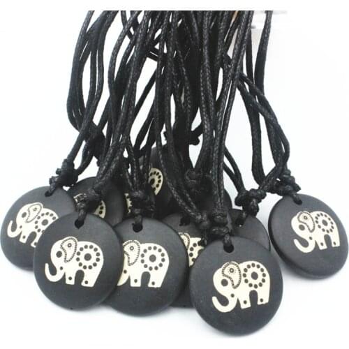 Wholesale 12pcs/LOT Ethnic Elephants Pendants Tibetan Yak bone elephants Charms Necklace Surfer XL66