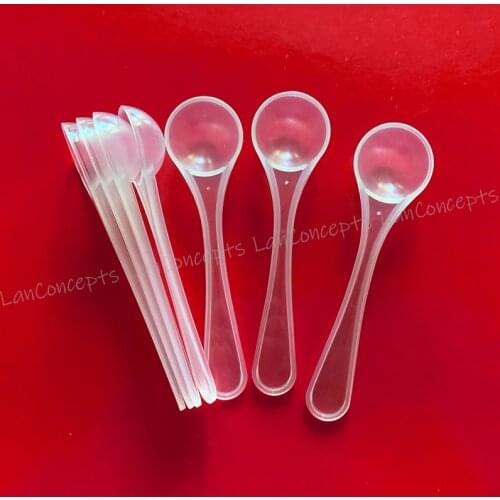 Wholesale 2.5ml Plastic Measuring Scoop 1.2 gram translucence Spoon 1.2g Measure Spoons - clear 1000pcs/lot