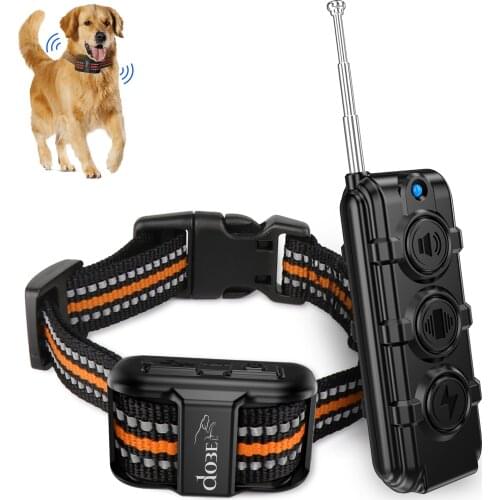 Electric Shock Collar Dogs PET Training Device Remote Dog Training Collars Waterproof Rechargeable Control up to 300Meters