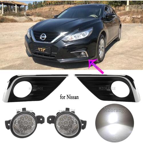 Fog lights headlight for Nissan Teana Altima L33 2016 2017 2018 fog light frame foglights cover covers Grille Grilles switch