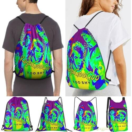 Kajagoogoo Men Purpose Drawstring Backpack Bags Women Outdoor Travel Backpacks Gym Training Swimming Fitness Bag