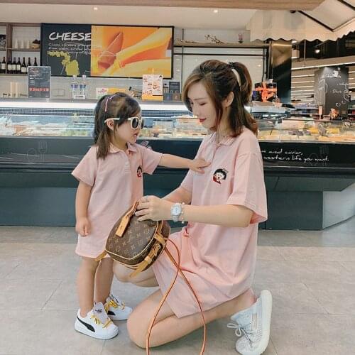 Family Matching Shirt Look Mother Daughter Dresses Summer Women Girls Pajamas Mom Mum Daughter Dresses Clothes Father Son Outfit
