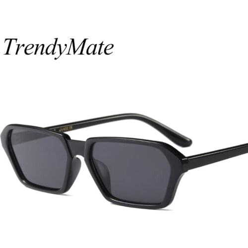 TrendyMate Unique Vintage Sunglasses Men Square Shades Classic Steampunk Sunglasses Women Brand Designer Fashion UV400 1374T