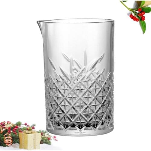 725ml Glass Cup Anti-slip Mixing Glass Mug Container for Cocktail Coffee Tea