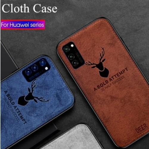 Deer Cloth Phone Case for Huawei Honor 9X Lite 8A 8X 8S 8C 7A 7C 7S 20 10 Lite Soft Frame Cover for Honor 9S 9A 9C 20S 20E 30S