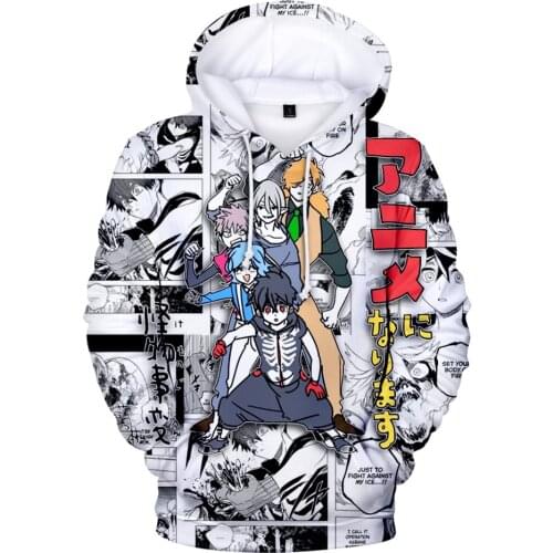 Anime Kemono Jihen Hoodie Men/Women Sweatshirt Tracksuit kids Anime Hoody Harajuku Street Wear Style Loose All-match