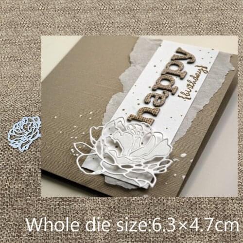 New Design Craft Metal Cutting Die cut dies lotus flower decoration scrapbook Album Paper Card Craft Embossing die cuts