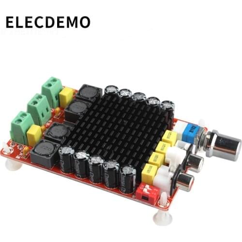 XH-M510 TDA7498 high power digital power amplifier board 2*100W car power amplifier DC 14-34V