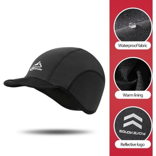 Winter Cycling Caps Windproof Warm Thermal Ski Cap fleece polar Running Skiing Riding Hat Mens Hat MTB Bike Cycling Headwear