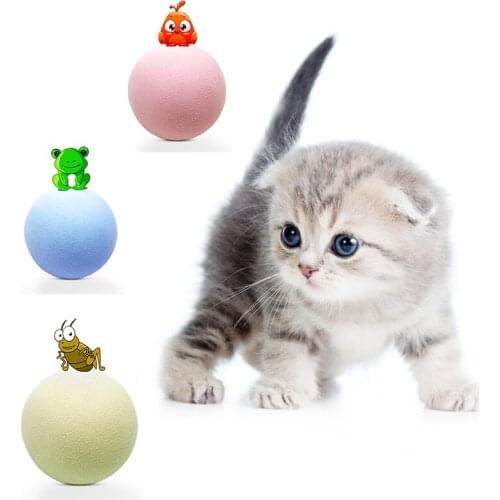 1pc Cat Interactive Toys Pet Supplies Gravity Ball Insect Calling Christmas Cat Toys Wool Ball Sounding Catnip Toys Wholesale
