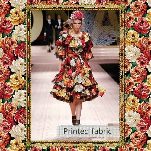 145 cm wide printed fabric meter shirt dress polyester fabric printed cotton fabric wholesale cotton cloth