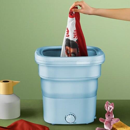220V Foldable Washing Machine Small Portable Mini Underwear Socks Washing machine with Ozone Sterilization Ultrasonic Cleaning