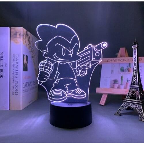 3d Lamp Game Friday Night Funkin Pico Figure for Kids Bedroom Decoration Light Child Birthday Gift Desk Led Night Light FNF