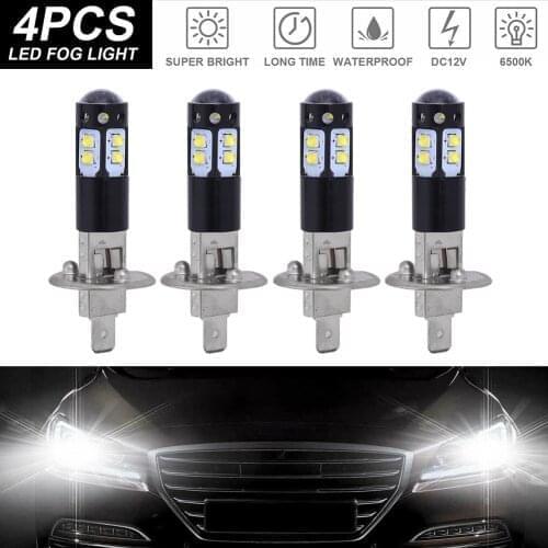 4pcs Car Headlight H1 LED 12V 1000LM CREE LED Headlamp 6500K White Fog Light headlight fog driver DRL