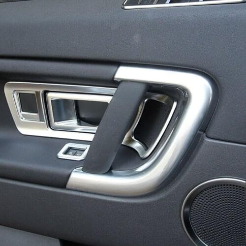 High Quality 4PCS ABS Chrome Car Door Handle Trim Decoration For Land Rover Discovery Sport S 2015 2016 Accessories