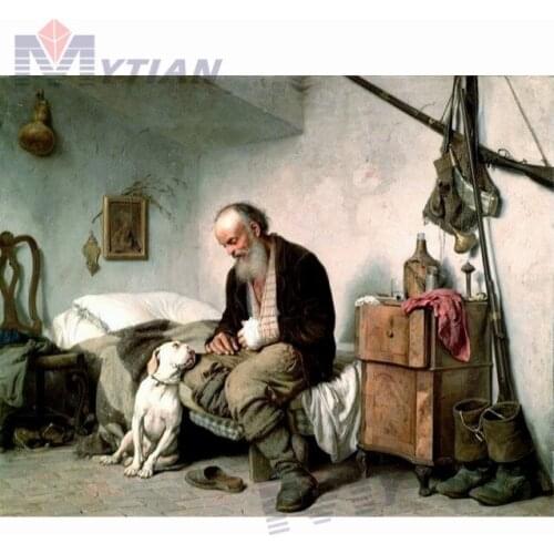 5D DIY Full Drill Square & Round Diamond Painting Embroidery Set The Hunter Home Decor Mosaic Cross Painting Stitch Wall Sticker