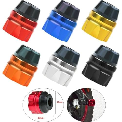 Aluminum Alloy Buffer Anti Collision Cup Front Fork Cup 13mm Wheel Protection Motorbike Crash Pads Motorcycle Frame Sliders Moto