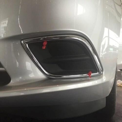 Free Shipping High Quality ABS Chrome Front Fog lamps cover Trim Fog lamp shade Trim For Chevrolet Chevy Sail 2014-2018