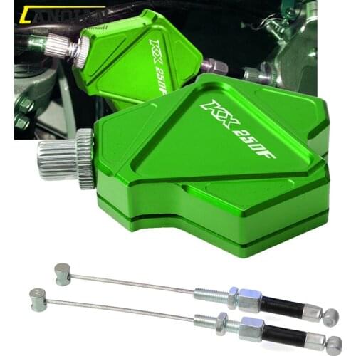 For Kawasaki KX250F KX 250F 2004-2018 2005 2006 2007 2008 2009 2010 2011 2012 2013 CNC Stunt Clutch Lever Easy Pull Cable System