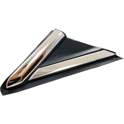 DWCX Front Left Window Door Mirror Triangle Cover Trim Panel Car Plastic Fit For Ford Fusion 2013 2014 2015 2016 2017 2018