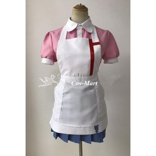 Game DanganRonpa 2 Mikan Tsumiki Cosplay Costumes Female Fashion Cute Maid Dress Housemaid Suit Role Play Clothing Custom-Make