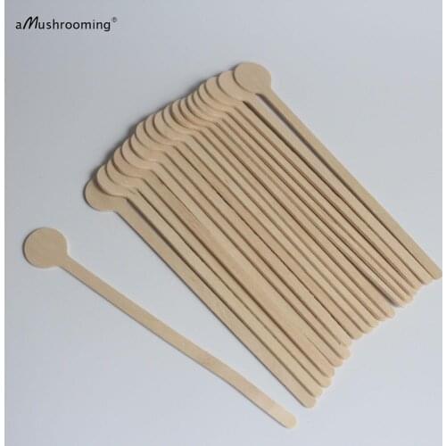 Round Biodegradable Splinter Birch Wood Swizzle Cocktail Stirrers Company Holiday Party Beverage Stir Sticks Rustic Wedding Stir