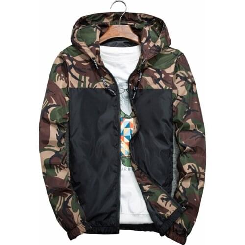 2021 Summer Camouflage Sunscreen Windbreaker Jacket Korean Style Military Tactical Casual Skin Outwear Wind Breaker Male Coat