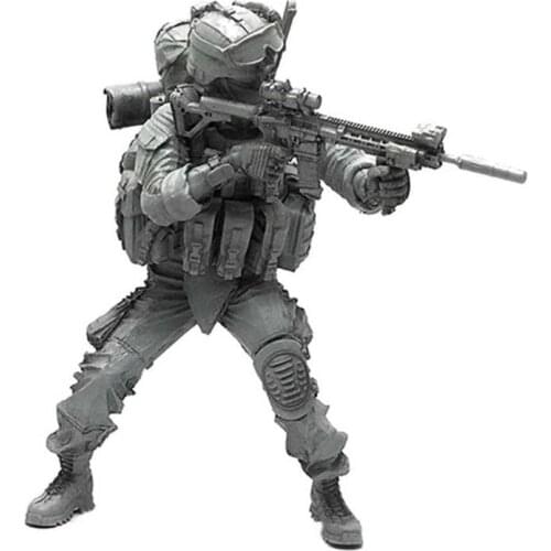 1/35 Modern Us Army General White Resin Model Kit Craft Decor Assembly Self-assembled Special Forces Soldier Figures Toys Ah-05