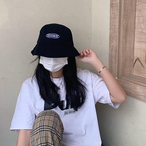 New Fisherman Hat Fashion Summer Ladies Sun Hat Tide Letter Printing Wild Basin Hat Hip Hop Bucket Hat General D720