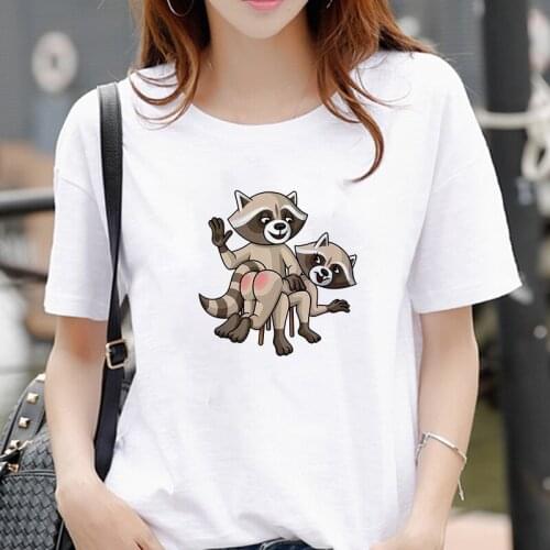 New Arrivals T shirt Women Fashion Cute cartoon animals Printed Harajuku Female T-shirts Summer Short Sleeve Casual Tshirt Tops
