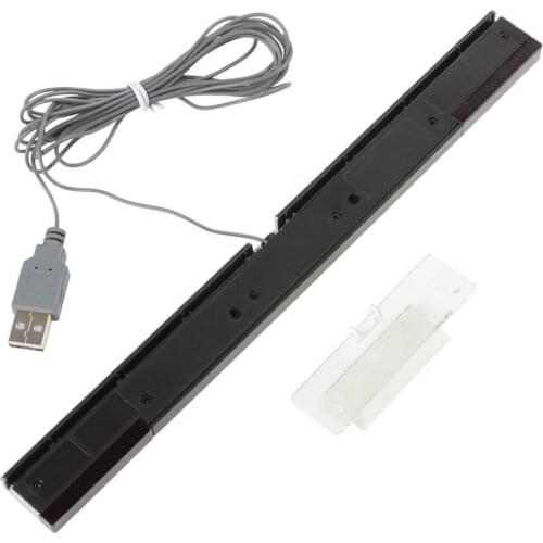 For Wii Video Game Sensor Bar Wired Receivers Infrared Replacement USB Remote IR Ray Bar Will Sensor Signal For Nitendo Plu G0S7