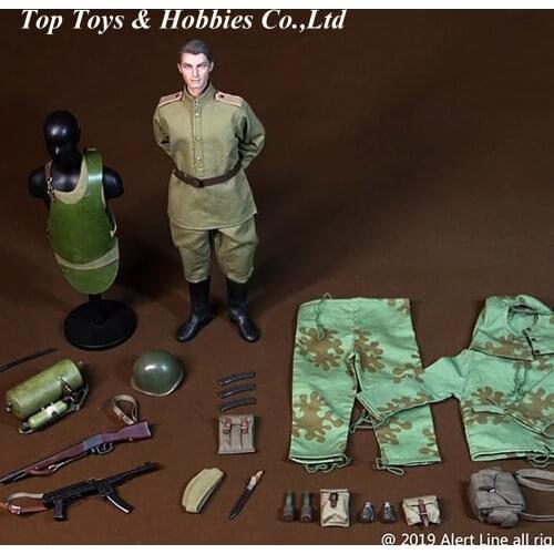 Alert Line AL100029 1/6 WWII Soviet Red Army Combat Engineer Collectible Figure 1/6 Soviet Union Commando for fans collection
