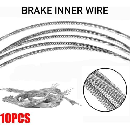 10Pcs 1.75M Brake Inner Lines Hard Cuttable Stainless Steel High-end Core Brake Lines For Speed Control System MTB Road Bike