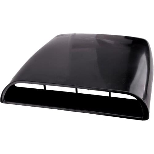 Universal Car Black Air Flow Intake Vent Bonnet Hood Scoop Cover Trim ABS Decorative Fit For SUV