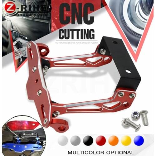 4 colors CNC Universal Motorcycle License Plate Holder Mount Bracket Hanger Registration Plate Holder for BMW most of motorcycle