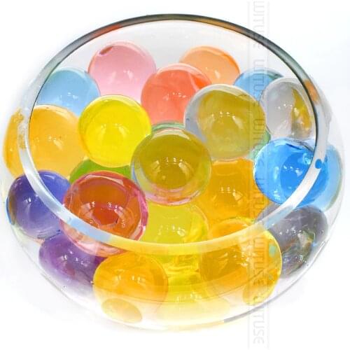 WITUSE 100pcs/lot Big Crystal Soil Mud Hydrogel Gel Kids Children Toy Water Beads Growing Up Water Balls Wedding Home Decor