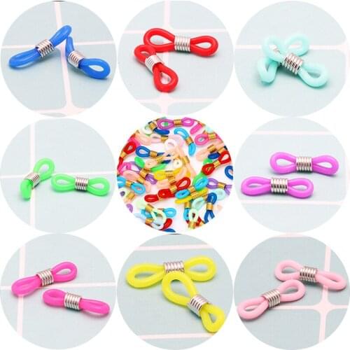 NEW Mixed Colorful Ear Hook Eyeglasses Spectacles Chain Retainer Ends Rope Sunglasses Cord Holder Strap Retainer Loop Connector