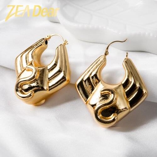 ZEADear Jewelry Fashion New Earrings Copper African Nigeria Large Style Hoop Earrings For Women High Quality Classic Wedding
