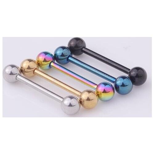 1Pcs Fashion Personality Piercing Jewelry 316L Medical Care Stainless Steel Titanium Steel Tongue Nail Simple Fashion Jewelry