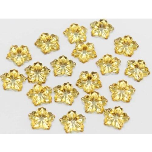 100pcs 13mm Resin Silver/Gold Color Peony Flowers Flatbacks Gems Peonies Flower Embellishments DIY Crafts For Scrapbooking
