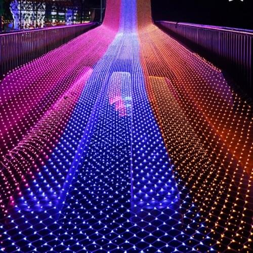 1x10m 480leds 8 modes 220V Net LED String Light Festival Christmas Decoration New Year Wedding Ceremony Waterproof