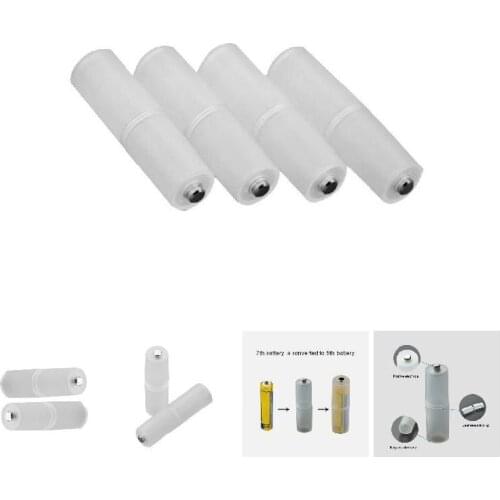 4pcs AAA to AA Size Battery Converter Adapter Batteries Holder Durable Case Switcher NIN668