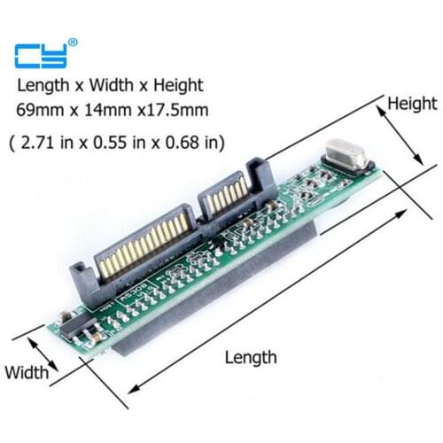44 pin 2.5'' IDE HDD SSD Laptop Hard Drive Female to 7+15 pin 22 Pin 2.5" Male SATA Controller Adapter Converter NEW