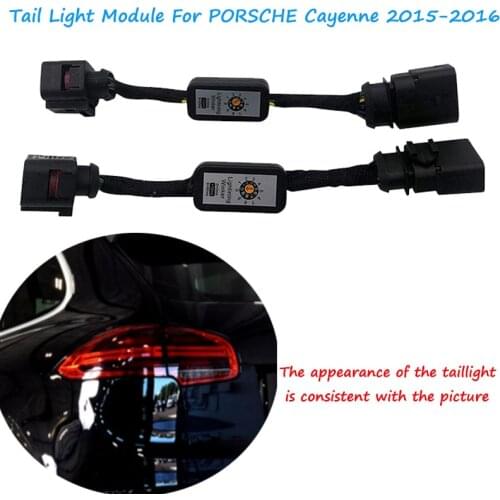 Car Dynamic Turn Signal Indicator LED Taillight Add-On Module Cable Wire Harness For PORSCHE Cayenne 2015-2016 Tail Light Module