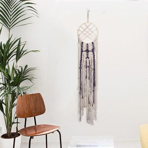 Boho Macrame Tapestry Hand-woven Coton And Linen Wall Hanging Background Bedroom Decor Creative Fashion Gift Ornament