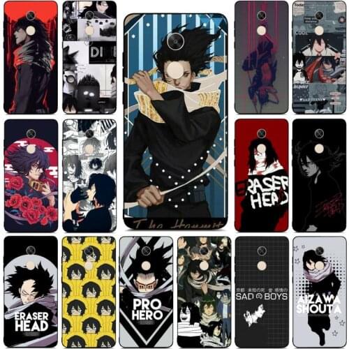 Yinuoda Eraser head Shota Aizawa My Hero Phone Case for RedMi note 4 5 7 8 9 pro 8T 5A 4X case