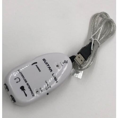 Guitar Link to Computer Device Guitar to PC And Headphone or Speaker Audio Cable For Recording Playing 1pcs