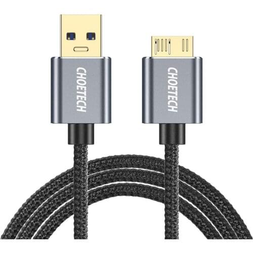 CHOETECH Micro USB Cable (2m/6.6ft) USB 3.0 A Male to Micro B High-Speed Date Charging Braided Cable For Samsung phone Tablet
