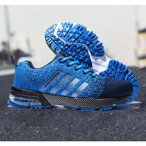 Mens Fashion Air Cushion Casual Shoes Women for Large Size 46 Breathable Mesh Running Shoes Lightweight Outdoor Couple Sneakers