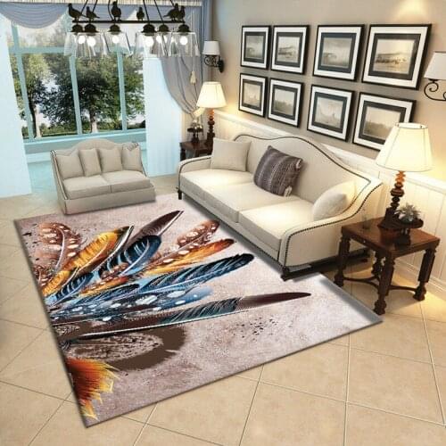 Fashionable geometric decoration coffee table antiskid easy to clean bedroom carpet living room carpet